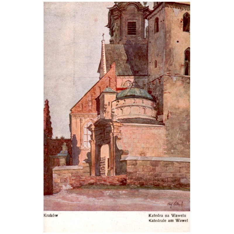 Kraków. Katedra na Wawelu. Katedrale am Wawel / Rewers: Rich. Wiltsch pinx.