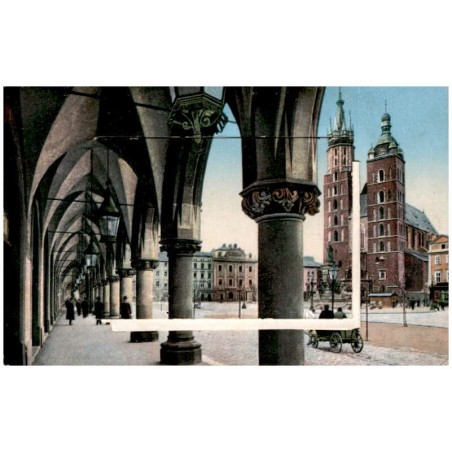[Kraków. Kościół Mariacki] / leporello: Rynek z Kościołem N. P. Maryi - Ringplatz und Marienkirche. Teatr Krakowski - Stadt-Thea