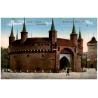 Kraków. Rondel i brama floryańska. Bastei und Florianertor. / leporello: Kraków - Krakau, Wawel - Schloss. Ogólny widok miasta K