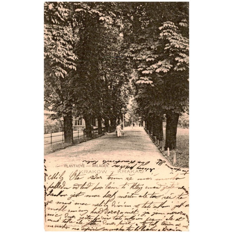 Plantacye - Anlagen. Kraków - Krakau