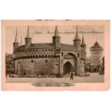 Kraków. Rondel i brama floryańska. Bastei und Florianertor.