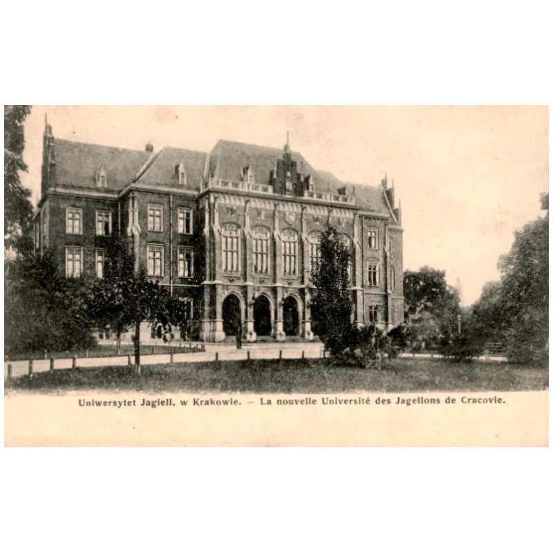 Uniwersytet Jagiell. w Krakowie. - La nouvelle Université des Jagellons de Cracovie.