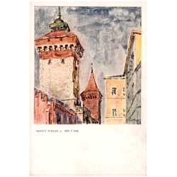 Ignacy Pinkas ur. 1888 † 1935 / Rewers: I. Pinkas. Brama Florjańska w Krakowie (według projektu afisza)