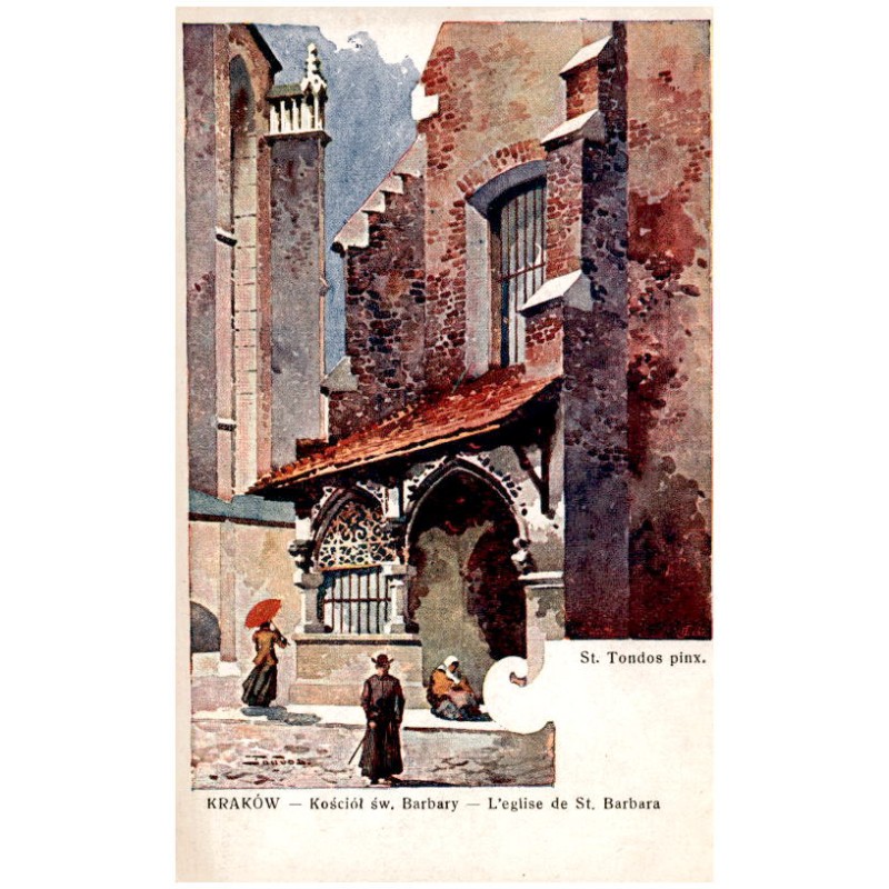 St. Tondos pinx. Kraków - Kościół św. Barbary - L'eglise de St. Barbara