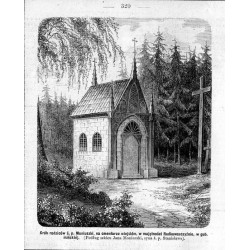 "Grób rodziców ś. p. Moniuszki, na cmentarzu wiejskim, w majętności Radkowszczyźnie, w gub. mińskiéj. (Podług szkicu Jana Monius