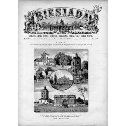"BIAŁA zwana Radziwiłłowską lub Podlaską [...]. 1. Pawilon zamku Radziwiłłowskiego. 2. Kapliczka zamkowa. 3. Baszta strażnicza.