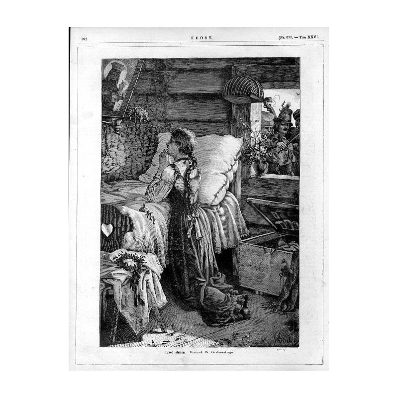 "Przed ślubem. Rysunek W. Grabowskiego. (5021)"