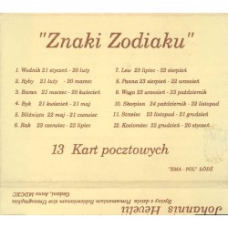 Znaki zodiaku. 13 kart pocztowych / wg rycin z Uranografii Jana Heweliusza