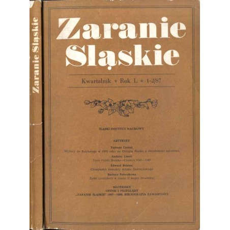 Zaranie Śląskie. Kwartalnik. R. 50 (1987). Z. 1-2 / Profesor Henryk Borek ( 13 I 1929 - 6 XII 1986) (nekrolog) / 
- W rocznicę
