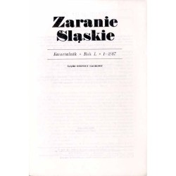 Zaranie Śląskie. Kwartalnik. R. 50 (1987). Z. 1-2 / Profesor Henryk Borek ( 13 I 1929 - 6 XII 1986) (nekrolog) / 
- W rocznicę