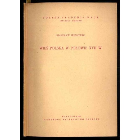 Wieś polska w połowie XVII w