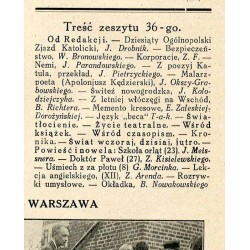 Tęcza. Ilustrowane pismo tygodniowe. R.3 (1929). Z. 36 (7 września 1929) / Bogdan Bartłomiej Nowakowski / Apoloniusz Kędzierski