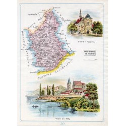 30. Powiat Pińczowski Gub. Kieleckiej. Kościół w Pińczowie. Wiślica nad Nidą / "30. POWIAT PIŃCZOWSKI GUB. KIELECKIEJ Kościół w