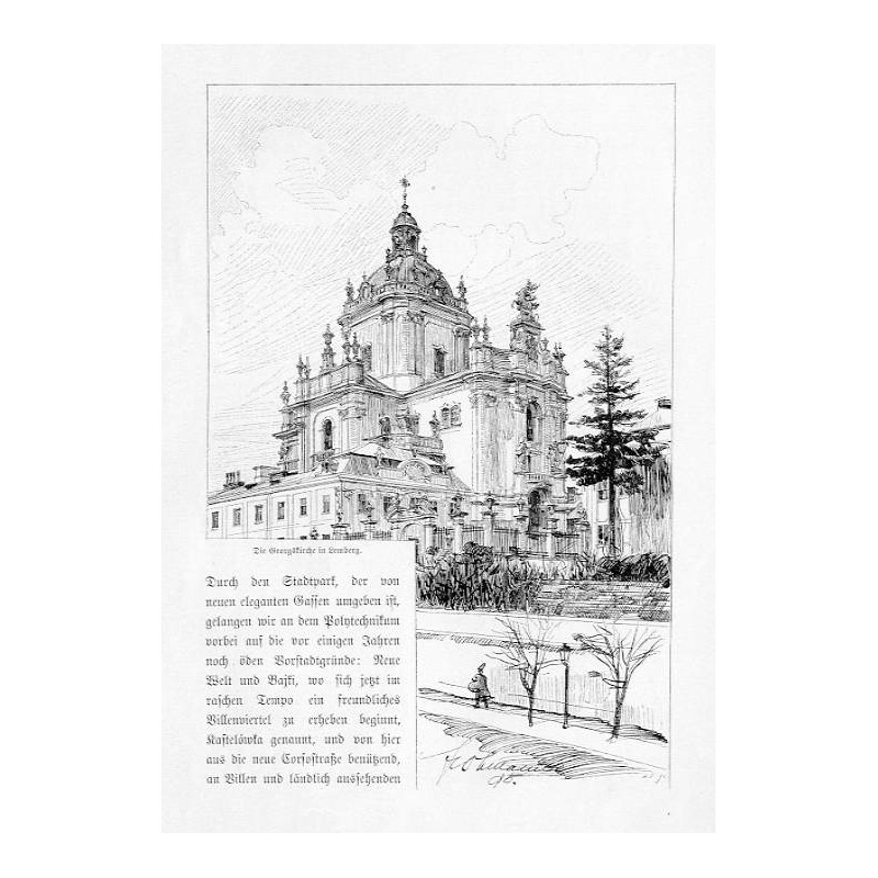 "Die Georgskirche in Lemberg."