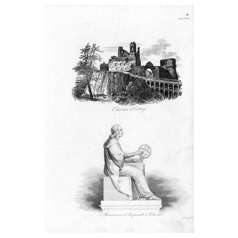 [1] "Château d'Ostrog" [2] "Monument de Kopernik a Varsovie"