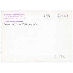 "Gdańsk - Ulica Kotwiczników. A-390 22-1362 6-586"