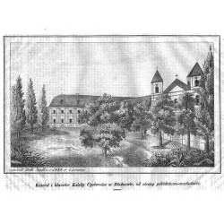 "Kościół i klasztor Księży Cystersów w Bledzewie, od strony południowo-zachodniéj."