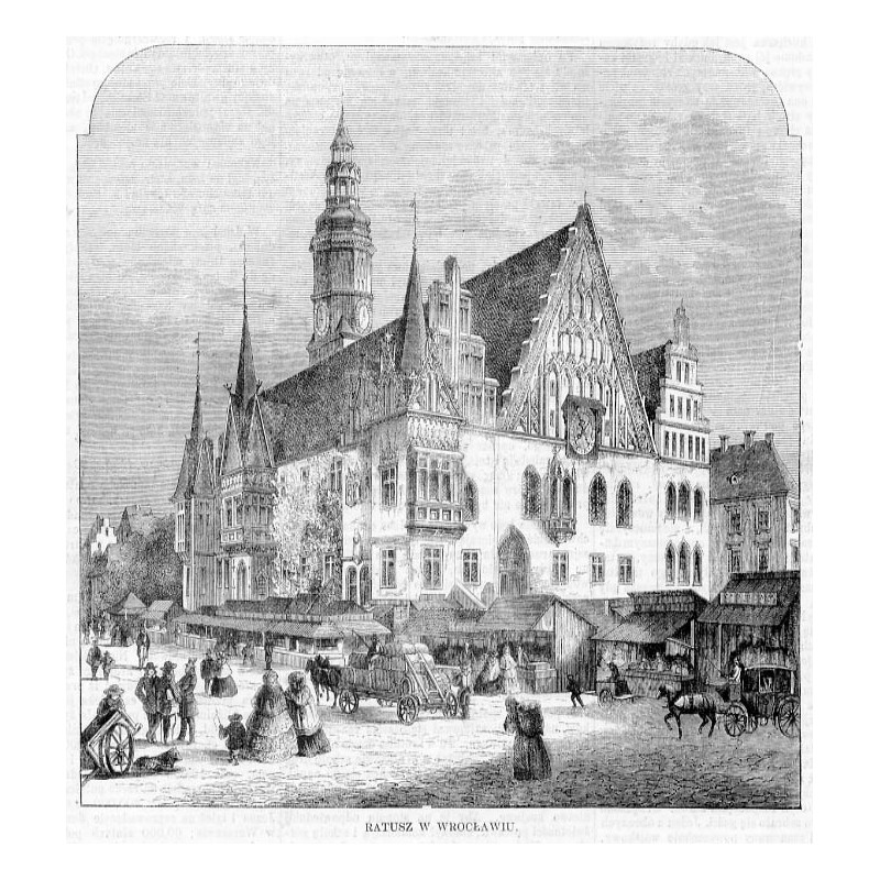 1) Ratusz we Wrocławiu 2) Przedsionek górnego piętra w ratuszu wrocławskim 3) Sala Książęca w ratuszu wrocławskim / [1] "RATUS