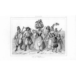 Żniwiarze. Typy polskie i żydowskie / "POLOGNE. 53 Fête des Moissonneurs."