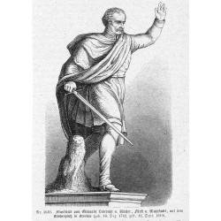 "Nr. 1649. Standbild von Gebhardt Leberecht v. Blücher, fürst v. Wahlstadt, auf dem Blücherplatz in Breslau (geb. 16. Dez. 1742,