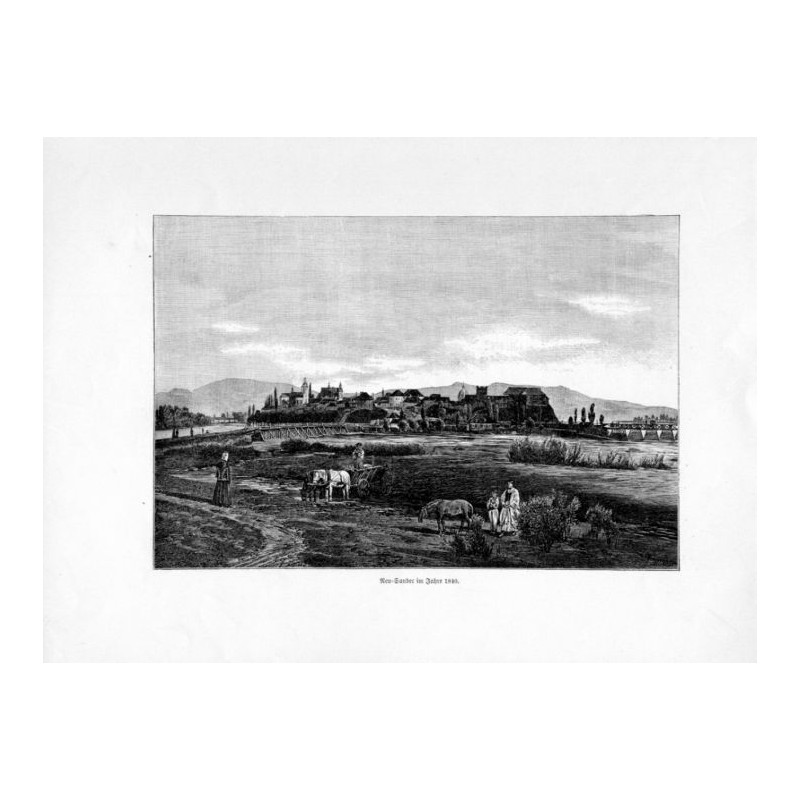 "NeuSandec im Jahre 1840."