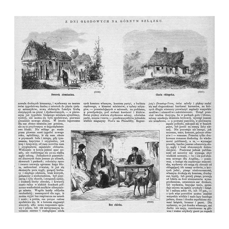 "[1] "Dworek ziemianina. (5586)" [2] "Chata chłopska. (5587)" [3] "Bez chleba. (5588)"