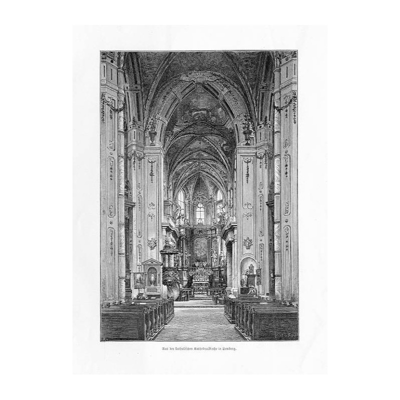 "Aus der katholischen Kathedralkirche in Lemberg."