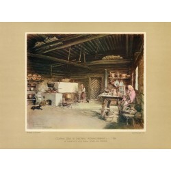 Czarna Izba w Dworku Moniakowskim z r. 1784 w Zubrzycy pod Babią Górą na Orawie / "CZARNA IZBA W DWORKU MONIAKOWSKIM z r. 1784 W