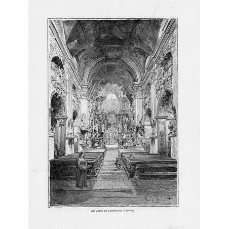 "Das Innere der Jesuitenkirche in Troppau."