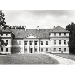 "Siedlec k/Kostrzynia. Pałac - siedziba mg. Biblioteki Publicznej fot. W. Stasiak 71-910 24013-2 barwne"