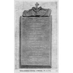 "Tablica pamiątkowa Kołłontaja, w Wiśniowéj. [...]. 1000"