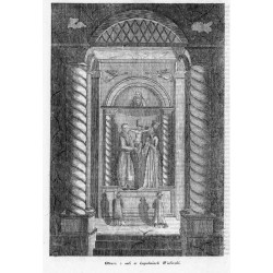 "Ołtarz z soli w kopalniach Wieliczki."