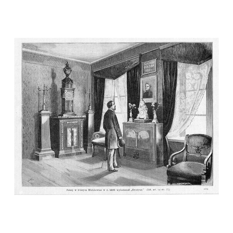 "Pokój w którym Mickiewicz w r. 1822 wykończał "Grażynę" [...] (659)"