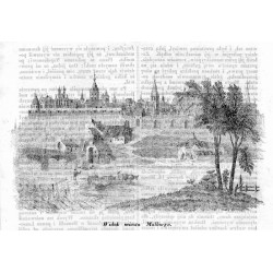 "Widok miasta Malborga."