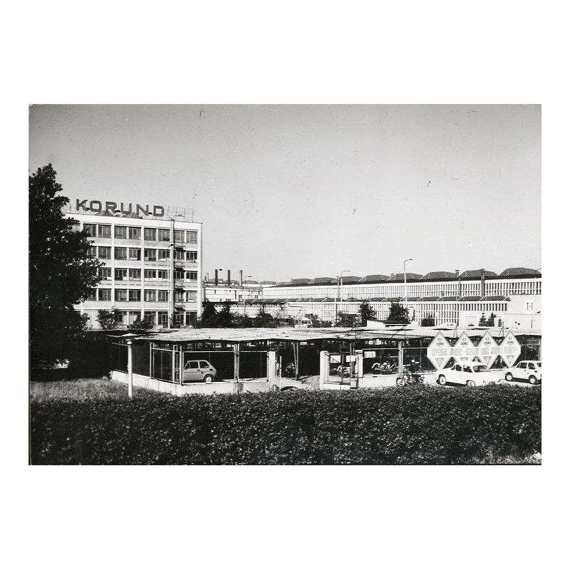"Koło Fabryka Materiałów i Wyrobów Ściernych "Korund" fot. T. Nowak 80r - 10,0 15-256 59485 barw."