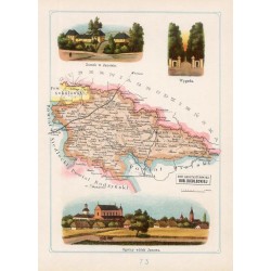 73 Pow. Konstantynowski Gub. Siedleckiej. Zamek w Janowie. Wygoda. Ogólny widok Janowa / "73 POW. KONSTANTYNOWSKI GUB. SIEDLECKI