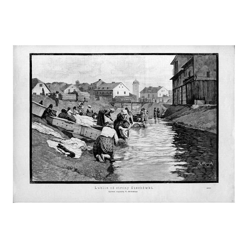 "Lublin od strony Czechówki. Rysunek oryginalny R. Oknińskiego. (2858)"