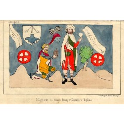 "Malowanie na ścianie (freski) w Kościele w Lędzie"