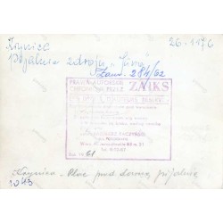 "Krynica Pijalnia Zdroju "Jana"". "Krynica - Plac przed dawną pijalnią 26-1176 Zam. 284/62 1043"