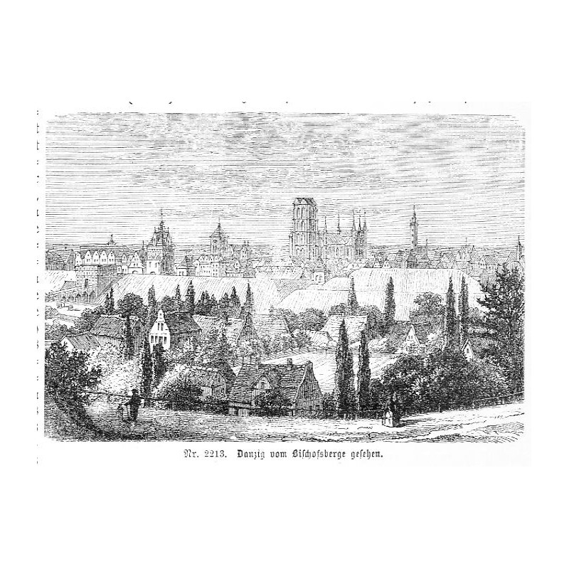 "Nr. 2213. Danzig vom Bischofsberge gesehen."