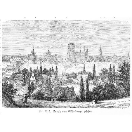 "Nr. 2213. Danzig vom Bischofsberge gesehen."