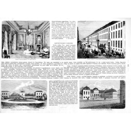 Zabytki polskie w Berlinie: [1] Pokój Krasickiego w Sans-Souci [2] Były pałac Ambasady Polskiej w Berlinie [3] Galeria Obrazów