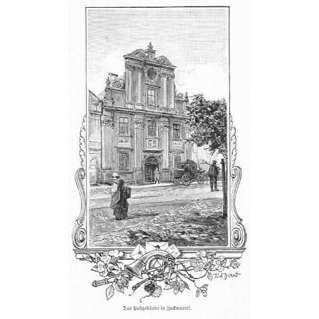 "Das Postgebäude in Zuckmantel."