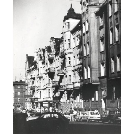 "Poznań. Ulica B. Prusa. Widok od strony ul. Słowackiego fot. L. Surowiec 71-1101 32026/3 Barwne"