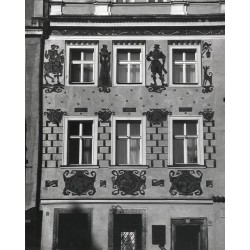 "Poznań Stary Rynek. Kamienica pierzei zach. - dekoracyjna elewacja Muzeum Literatury H. Sienkiewicza fot. L. Surowiec 71-1080 3