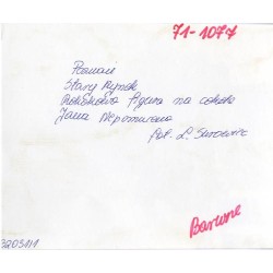 "Poznań Stary Rynek. Rokokowa figura na cokole Jana Nepomucena fot. L. Surowiec 71-1077 32031/1 Barwne"