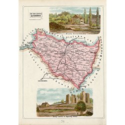 54 Pow. Nowo-radomski Gub. Piotrkowskiej / "54 POW. NOWO-RADOMSKI GUB. PIOTROWSKIEJ Biała Szlachecka. Ruiny zamku w Bąkowej Górz