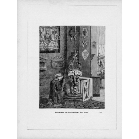 "Chrzcielnica w Krzyżanowicach z XVII wieku. (1066)"