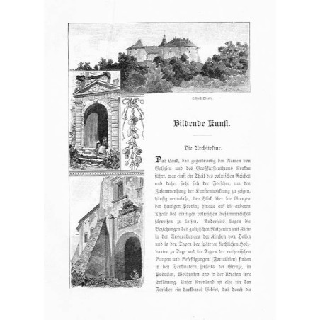 "Schloß Olesko." / "Kopfbild: Schloß Olesko, von Rudolf Bernt"