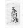 Warszawa. Łazienki Królewskie. Rzeźba króla Kazimierza III Wielkiego / "POLOGNE. 10 Kasimir le Grand, d'apres sa Statue."